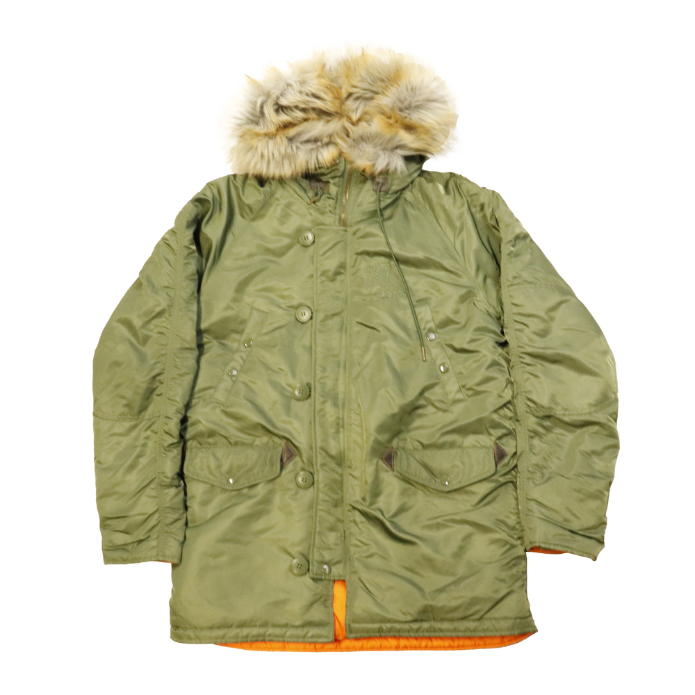 Vintage OVO x Alpha Industries N3-B Hooded Parka Size M